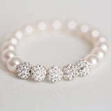 Bridal pearl bracelet - Savi Jewelry