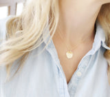 Gold initial necklace - Savi Jewelry