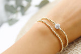 Gold crystal bracelet - Savi Jewelry