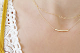 Gold Bar Necklace - Savi Jewelry