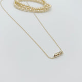 14k gold ball necklace - Savi Jewelry