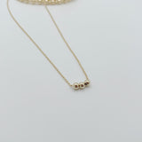 14k gold ball necklace - Savi Jewelry