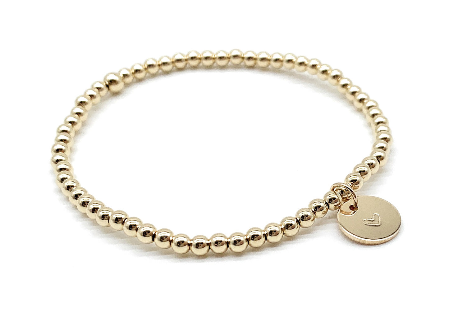Gold heart bracelet