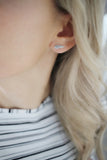 Minimalist feather stud - Savi Jewelry