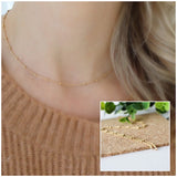 Dainty Gold Minimal Chain Necklace for women