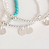 Silver initial bracelet - Savi Jewelry