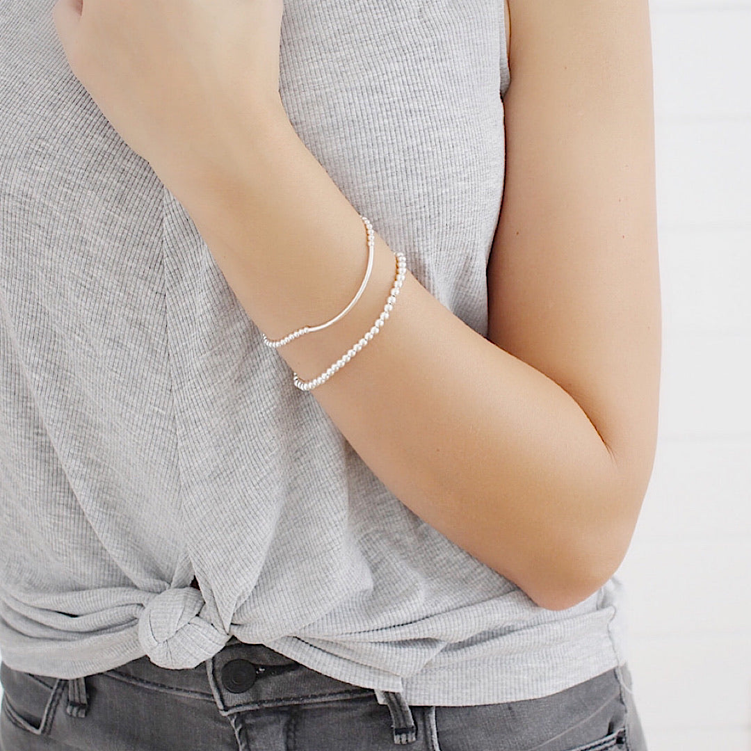 Dainty bar bracelet set - Savi Jewelry