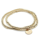 Gold heart bracelet