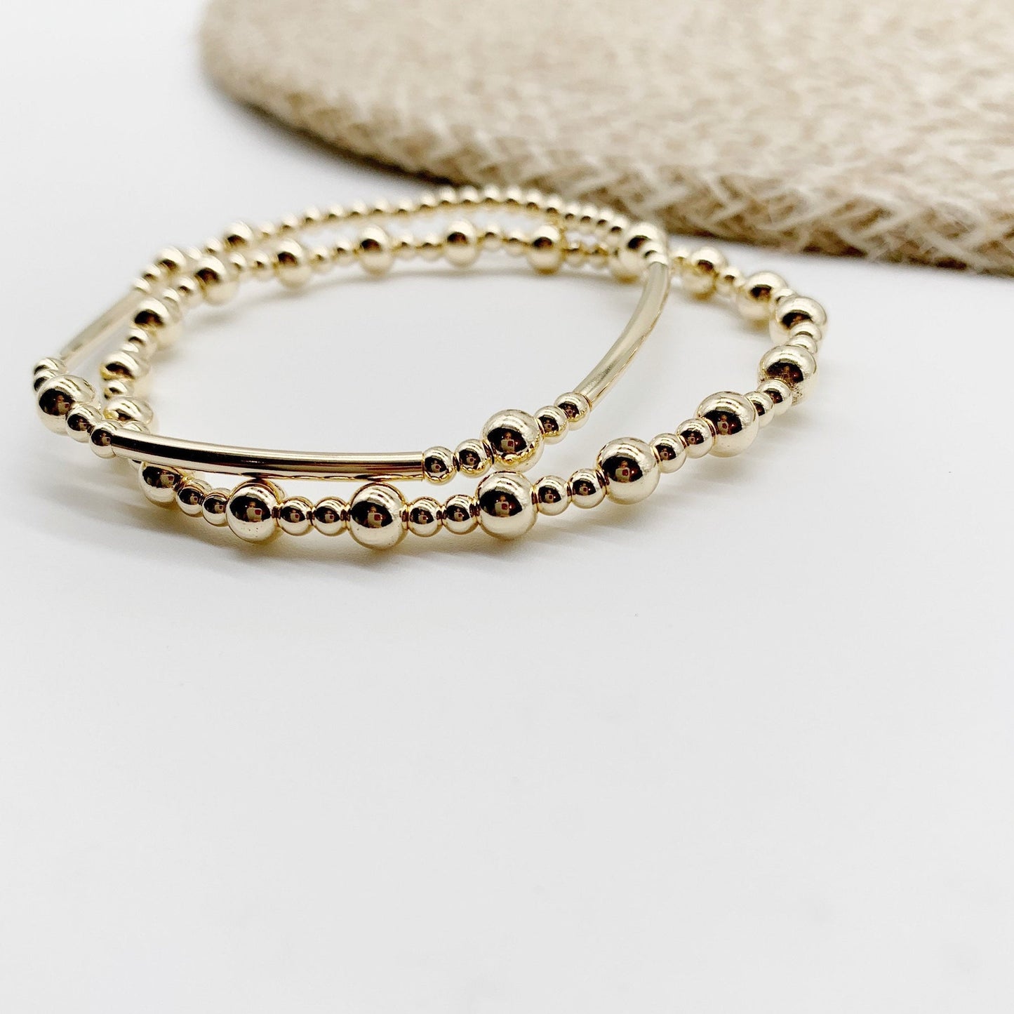 Gold beaded Bracelet • Best Seller
