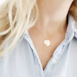 Gold initial necklace - Savi Jewelry