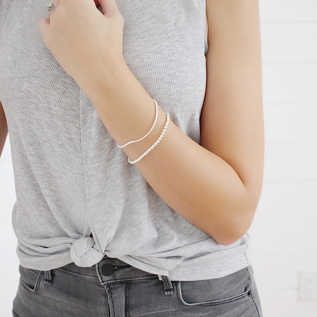 Dainty bar bracelet set - Savi Jewelry