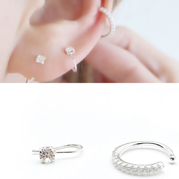 Cz Diamond Ear Cuff Earring