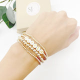 14k Gold filled letter bracelet - Savi Jewelry