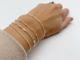 Silver chain bracelet