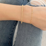 Gold ball bracelet - Savi Jewelry