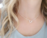 Silver Toggle Necklace - Savi Jewelry