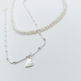 Silver Heart choker - Savi Jewelry