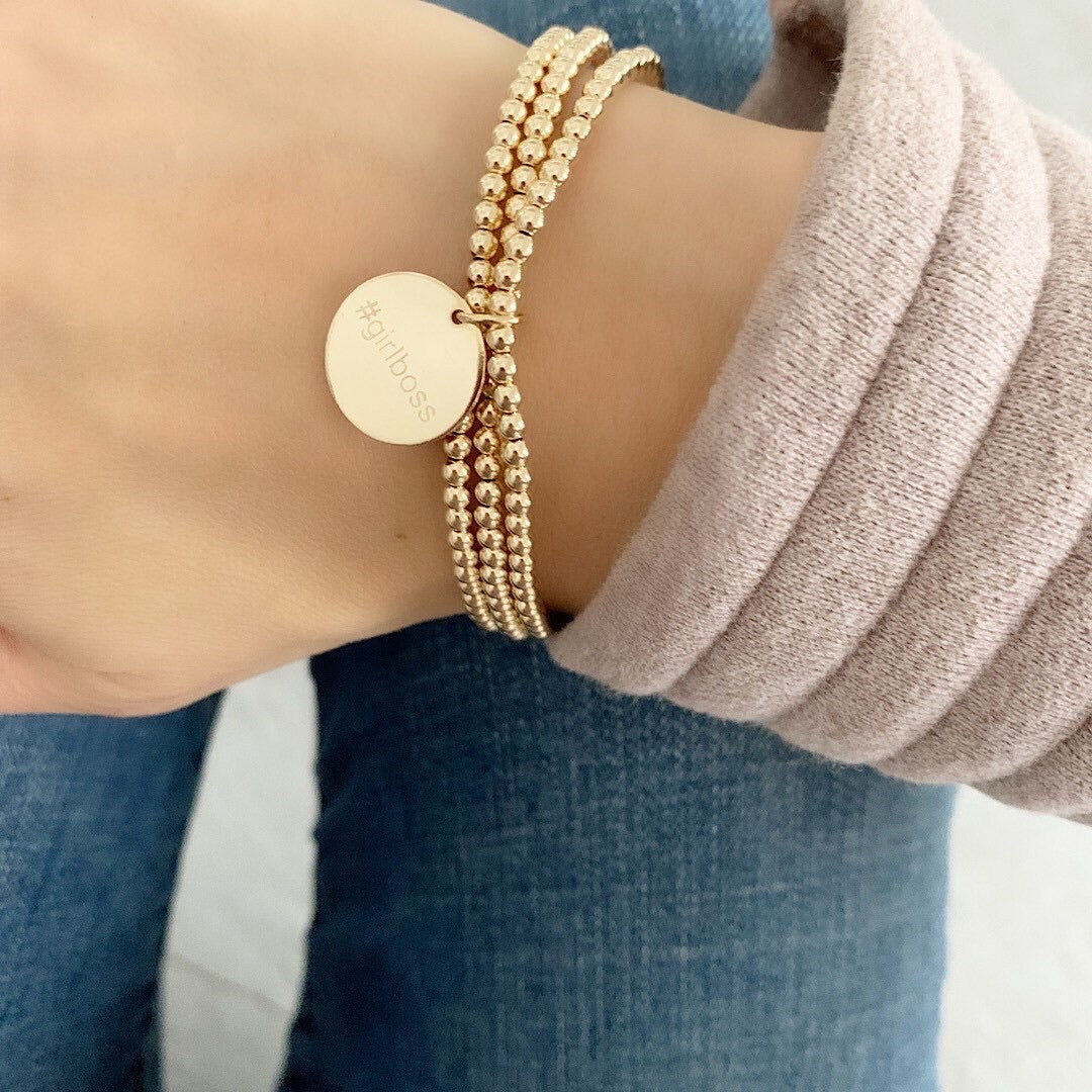 14k Gold filled Charm bracelet - Savi Jewelry
