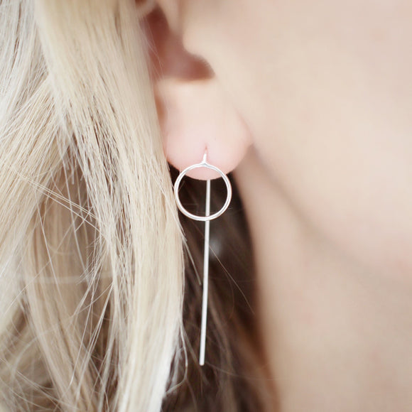 Circle drop earrings - Savi Jewelry