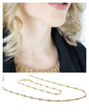 Dainty Gold Minimal Chain Necklace for women