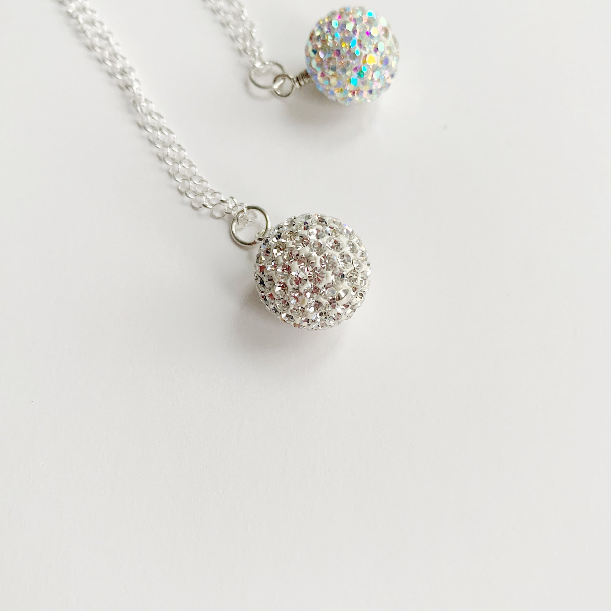 Crystal ball necklace - Savi Jewelry