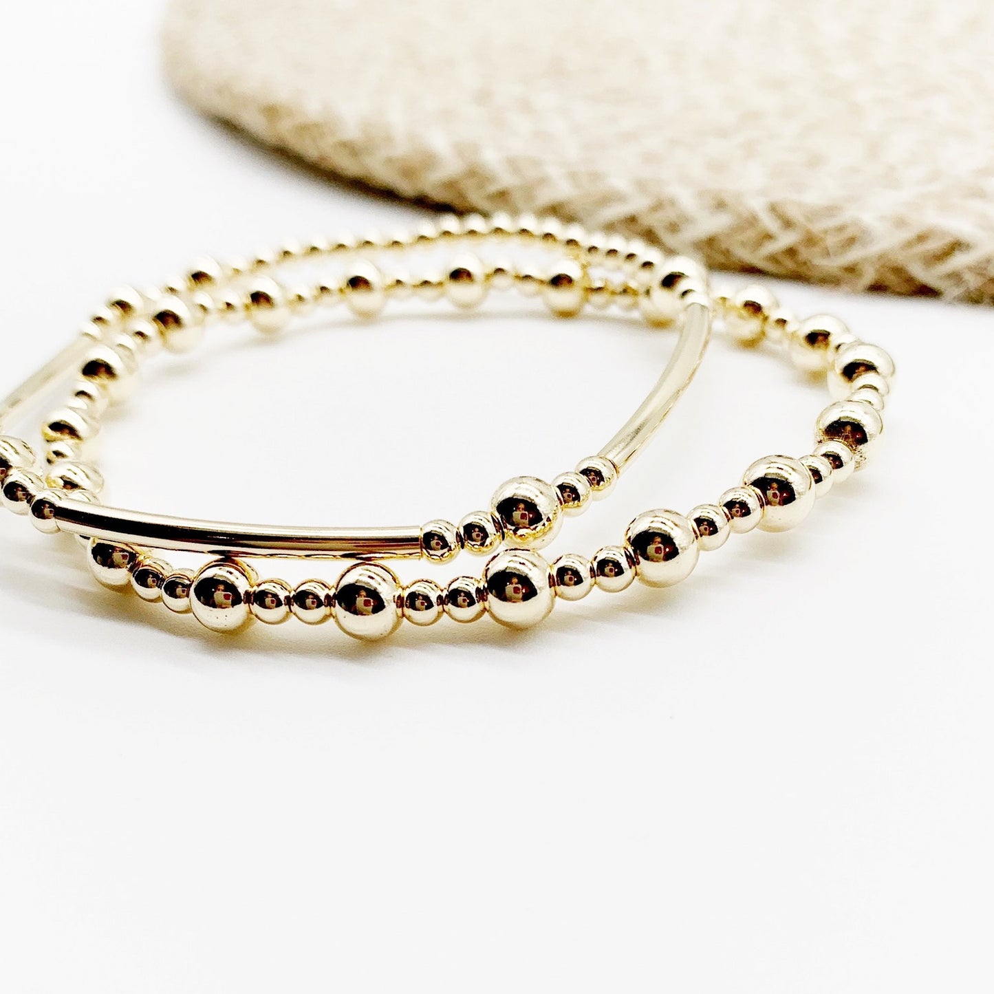 Gold beaded Bracelet • Best Seller