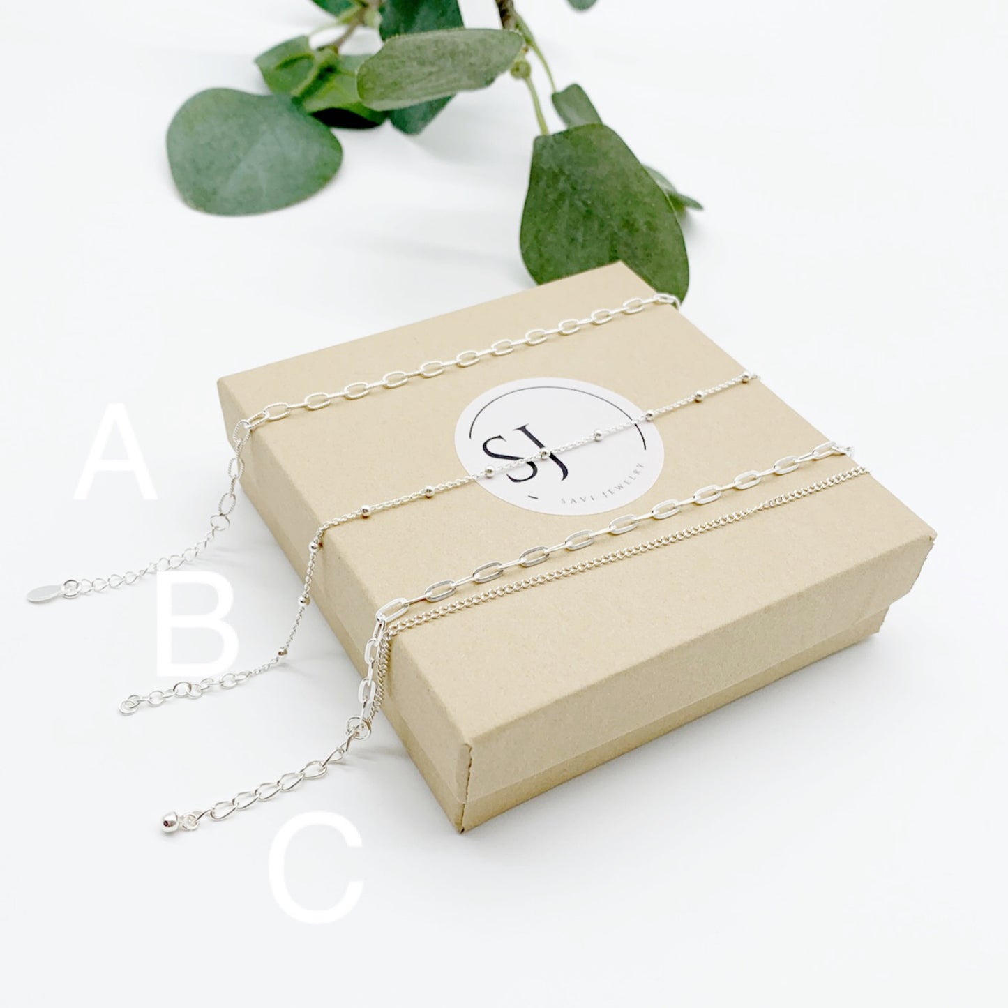 Silver chain bracelet