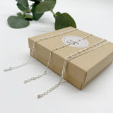 Silver chain bracelet